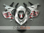 Kit de carenado por inyección para NINJA ZX-6R 05-06 - Rojo, Plateado - Llama #OYO87901864
