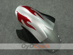 Kit de carenado por inyección para NINJA ZX-6R 05-06 - Rojo, Plateado - Llama #OYO87901864