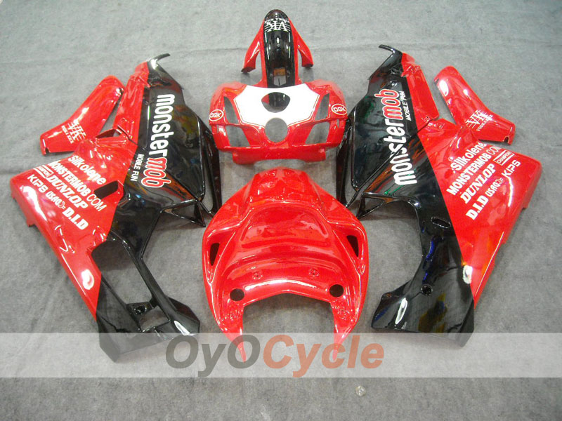 Kit de carenado por inyección para Ducati 999 03-04 - Rojo, Negro - Monstermob #OYO87902356