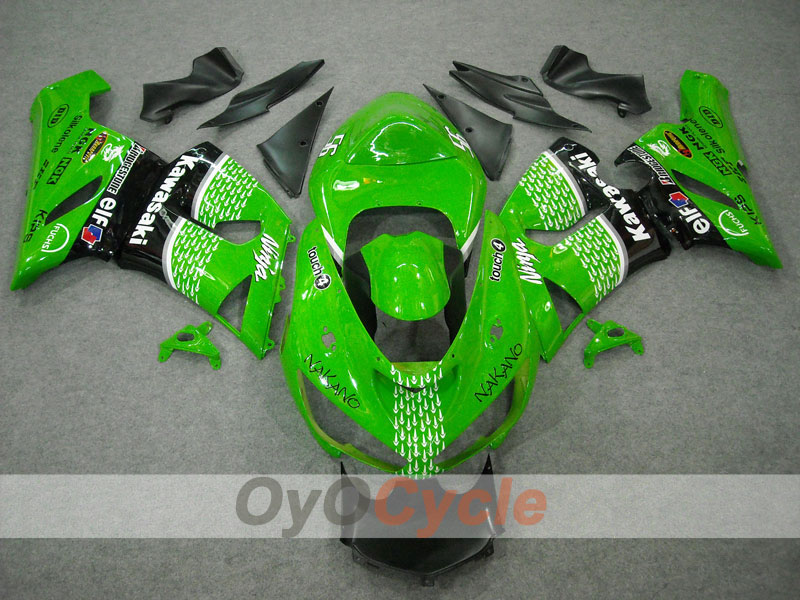 Kit de carenado de inyección para NINJA ZX-6R 05-06 - Verde, Negro - Nakano #OYO87901885 Imagen secundaria del producto