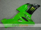 Kit de carenado de inyección para NINJA ZX-6R 05-06 - Verde, Negro - Monster #OYO87901873