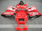 Kit de carenado de inyección para Ducati 996 del 99-02 - Rojo, Blanco - Alice #OYO87902188