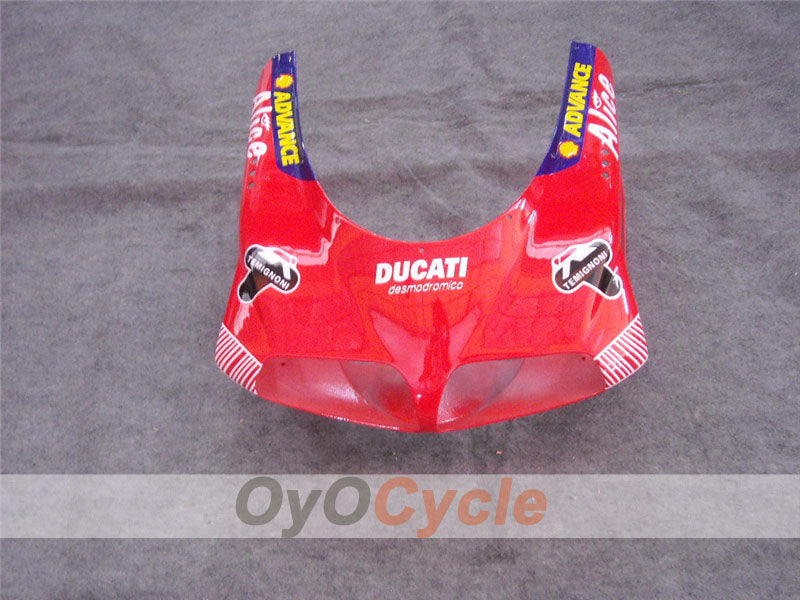 Kit de carenado de inyección para Ducati 996 del 99-02 - Rojo, Blanco - Alice #OYO87902188