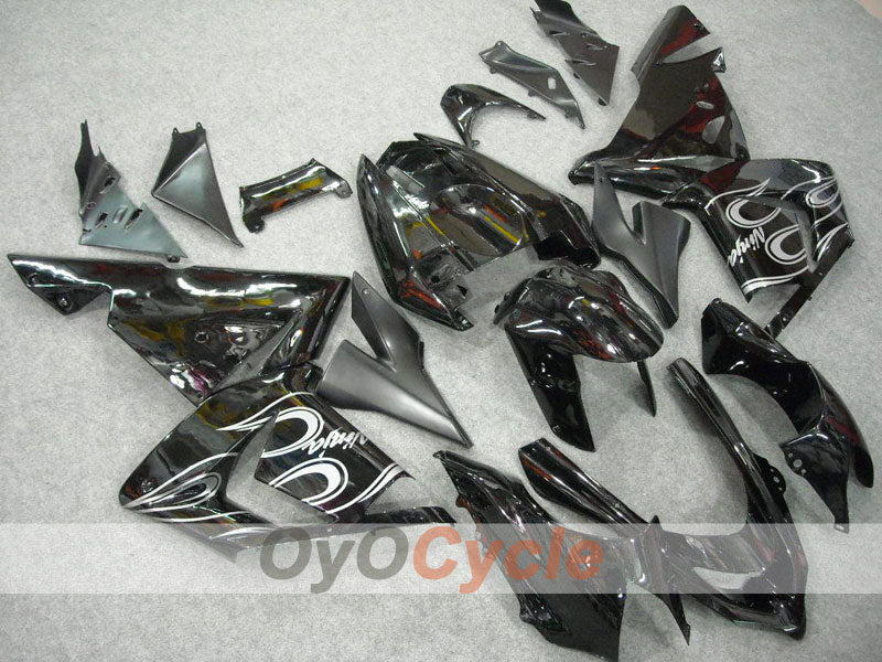 Carenado de inyección para NINJA ZX-10R 04-05 - Blanco, Negro - Llama #OYO87901533