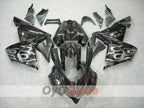 Carenado de inyección para NINJA ZX-10R 04-05 - Blanco, Negro - Llama #OYO87901533