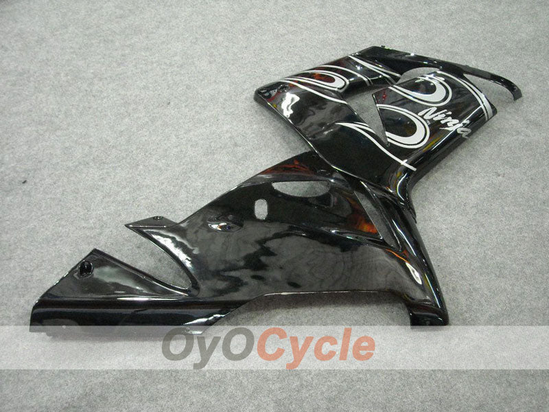 Carenado de inyección para NINJA ZX-10R 04-05 - Blanco, Negro - Llama #OYO87901533