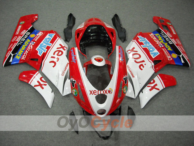 Kit de carenado por inyección para Ducati 999 03-04 - Rojo, Blanco - Xerox #OYO87902360 Imagen secundaria del producto