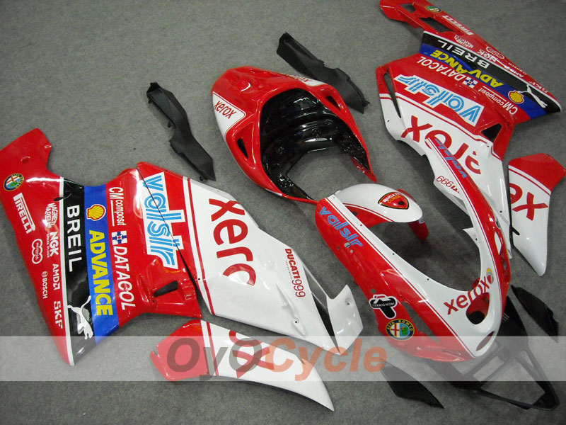 Kit de carenado por inyección para Ducati 749 03-04 - Rojo, Blanco - Xerox #OYO87902136 Imagen principal del producto