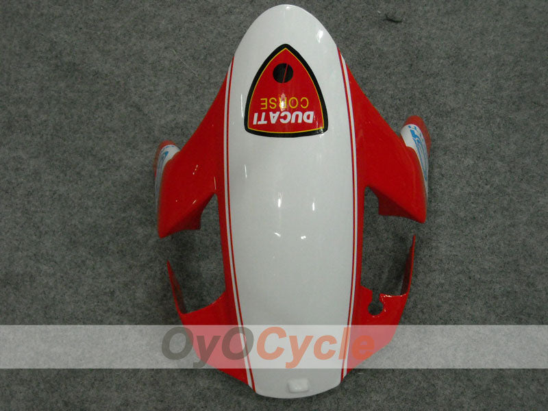 Kit de carenado por inyección para Ducati 749 03-04 - Rojo, Blanco - Xerox #OYO87902136