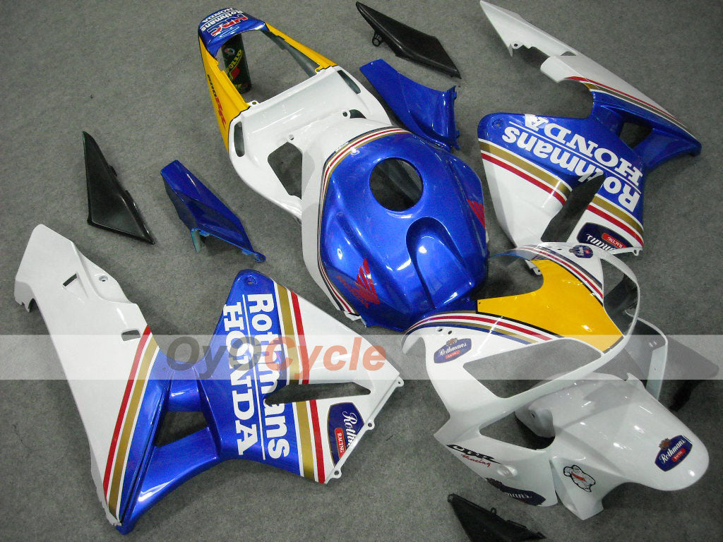 Kit de carenado inyectado para CBR600RR 03-04 - Azul, Blanco - Rothmans #OYO87902553 Imagen principal del producto
