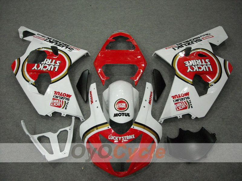 Carenado de inyección para GSX R750 04-05 - Rojo, Blanco - Lucky Strike #OYO87901258 Imagen secundaria del producto