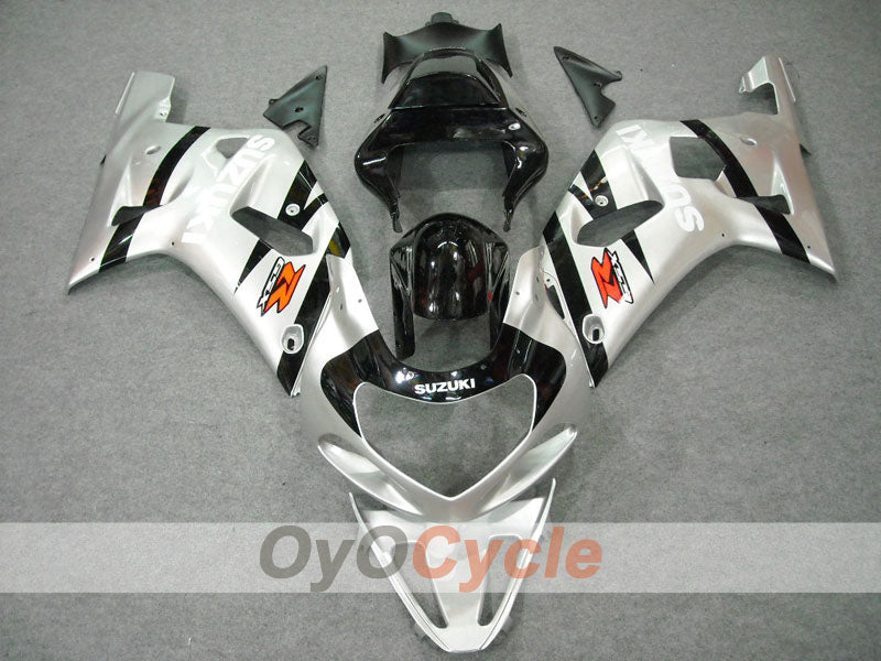 Carenado de inyección para GSX R600 01-03 - Negro, Plata - Estilo de fábrica #OYO87901081 Imagen principal del producto