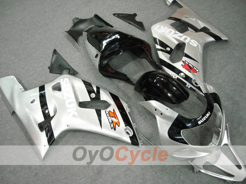 Carenado de inyección para GSX R600 01-03 - Negro, Plata - Estilo de fábrica #OYO87901081 Imagen secundaria del producto