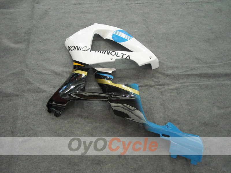 Kit de carenado por inyección para 00-01 CBR900RR 929 - Blanco, Negro - Konica Minolta #OYO87902845