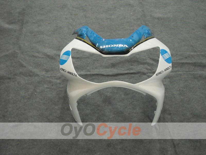 Kit de carenado por inyección para 00-01 CBR900RR 929 - Blanco, Negro - Konica Minolta #OYO87902845