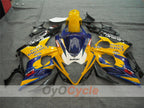 Kit de carenado de inyección para GSX R1000 05-06 - Amarillo, Azul - Corona #OYO87901942