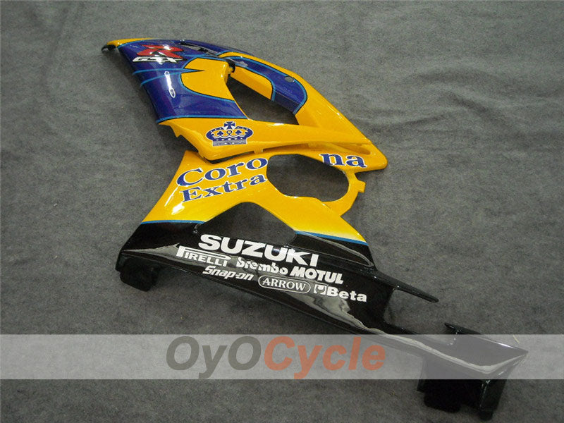 Kit de carenado de inyección para GSX R1000 05-06 - Amarillo, Azul - Corona #OYO87901942
