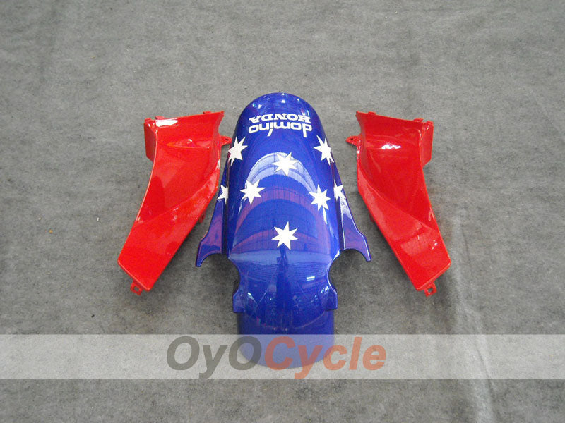 Kit de carenado por inyección para CBR600RR 03-04 - Rojo, Azul - Castrol #OYO87902505