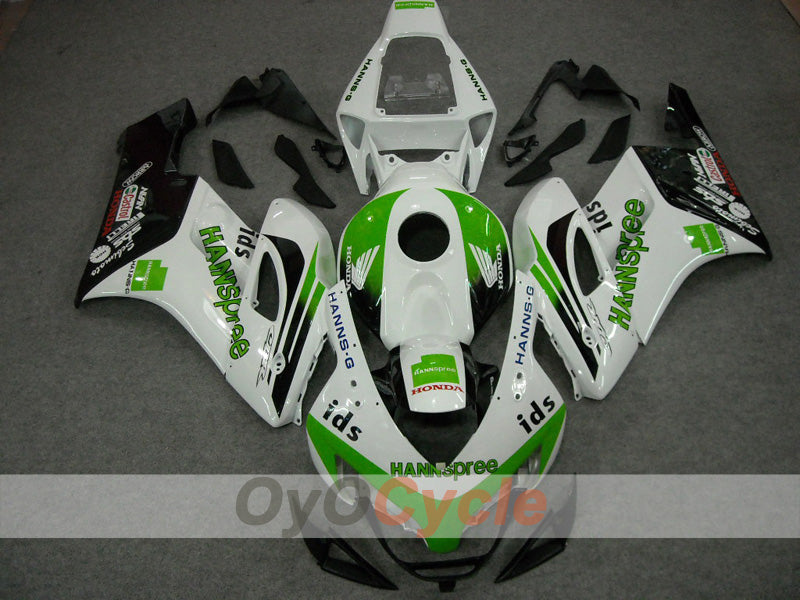 Kit de carenado por inyección para CBR1000RR 04-05 - Verde, Blanco - HANN Spree #OYO87902846