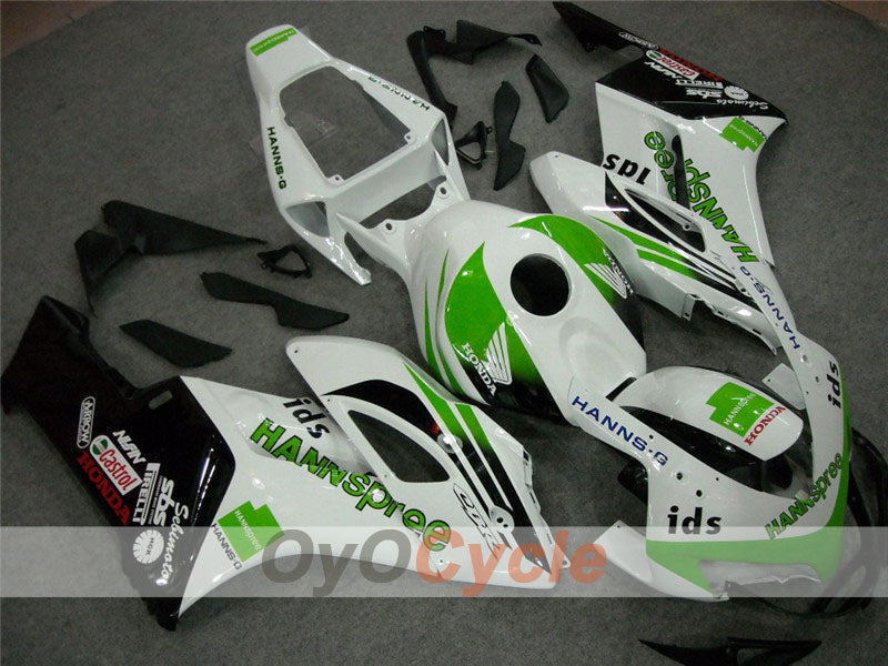 Carenado de inyección para CBR1000RR 06-07 - Verde, Blanco - HANN Spree #OYO87900607 Imagen secundaria del producto