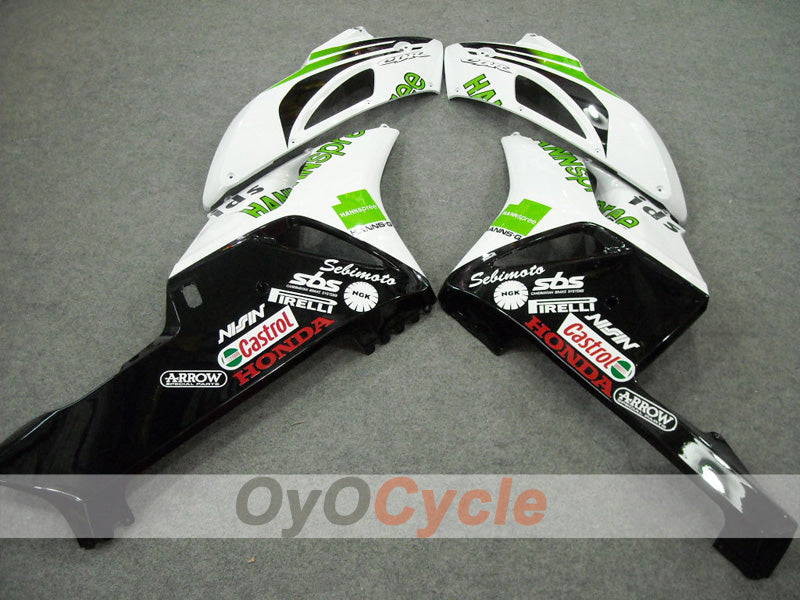 Kit de carenado por inyección para CBR1000RR 04-05 - Verde, Blanco - HANN Spree #OYO87902846