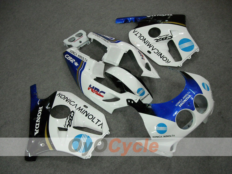 Carenado de inyección para CBR250RR 90-94 - Azul, Blanco - Konica Minolta #OYO87902953