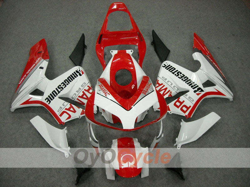 Kit de carenado por inyección para CBR600RR 03-04 - Rojo, Blanco - PRAMAC #OYO87902565 Imagen secundaria del producto