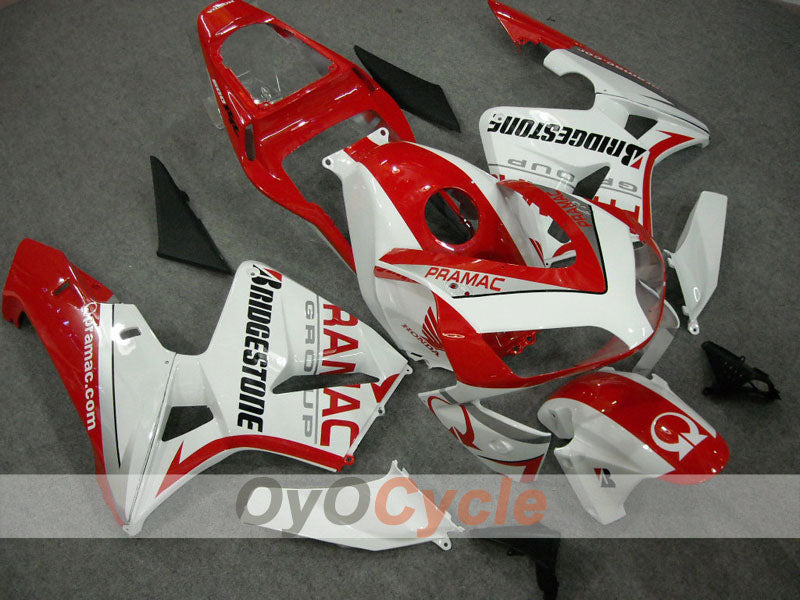 Kit de carenado por inyección para CBR600RR 03-04 - Rojo, Blanco - PRAMAC #OYO87902565