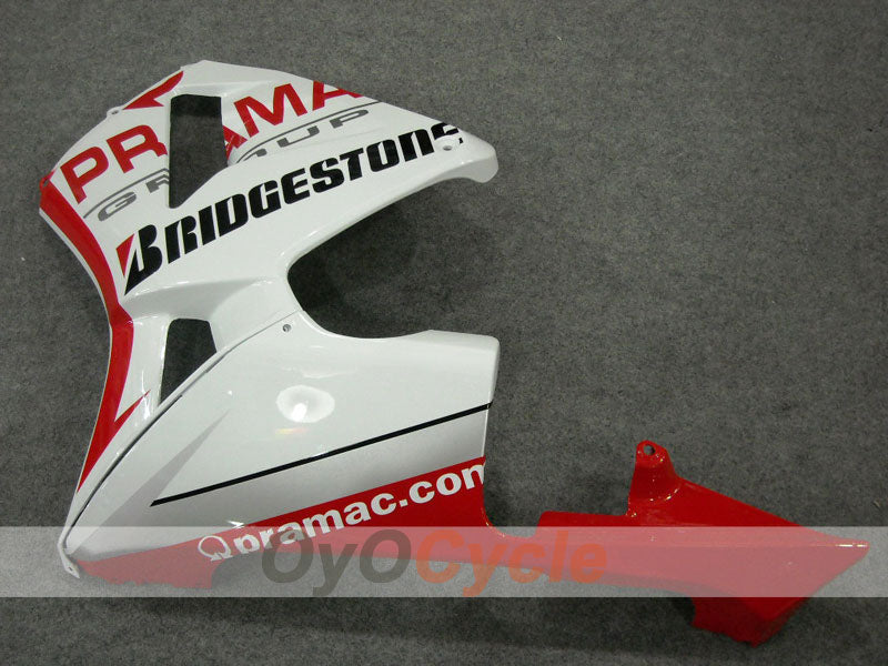 Kit de carenado por inyección para CBR600RR 03-04 - Rojo, Blanco - PRAMAC #OYO87902565