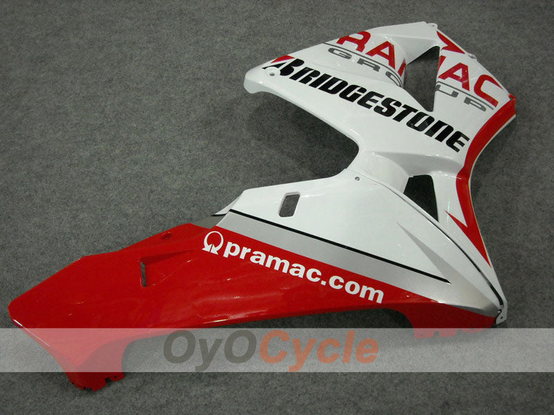 Kit de carenado por inyección para CBR600RR 03-04 - Rojo, Blanco - PRAMAC #OYO87902565
