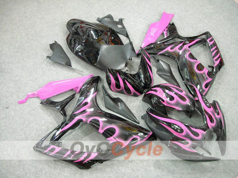 Kit de carenado por inyección para GSX R750 06-07 - Negro, Rosa - Llama #OYO87901287 Imagen principal del producto