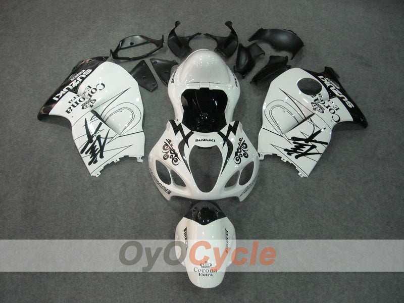 Carenado de inyección para 99-07 GSXR1300 Hayabusa - Blanco, Negro - Corona #OYO87902880 Imagen principal del producto