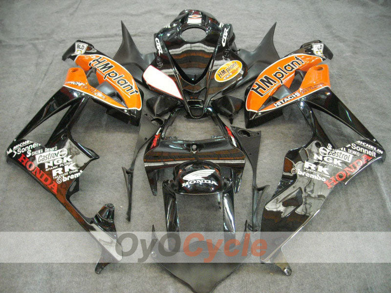 Carenado moldeado por inyección para CBR600RR 07-08 - Naranja, Negro - HM Plant #OYO87900364 Imagen principal del producto
