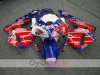 Kit de carenado por inyección para CBR600RR 03-04 - Rojo, Azul - Castrol #OYO87902505