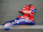 Kit de carenado por inyección para CBR600RR 03-04 - Rojo, Azul - Castrol #OYO87902505