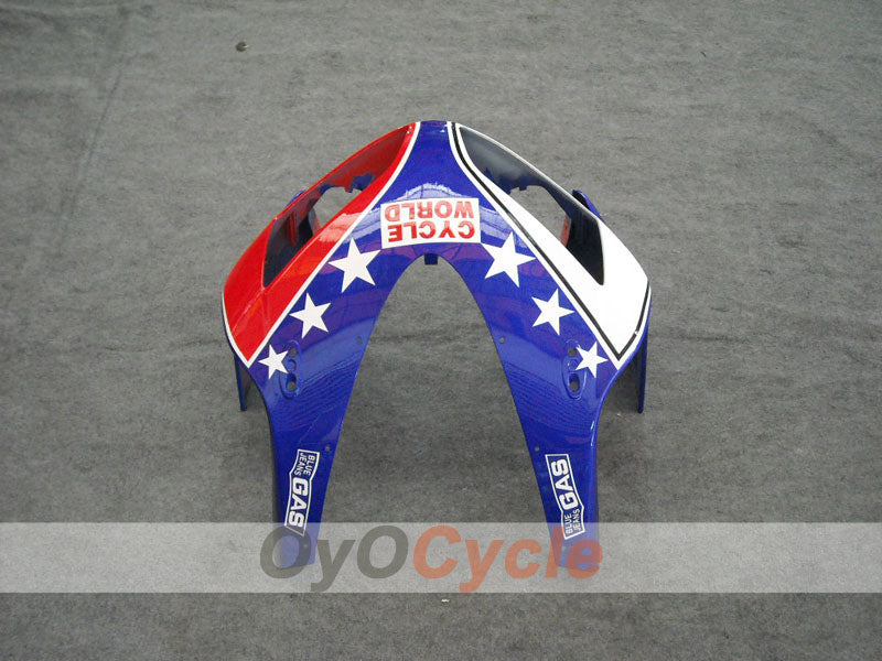 Kit de carenado por inyección para CBR600RR 03-04 - Rojo, Azul - Castrol #OYO87902505
