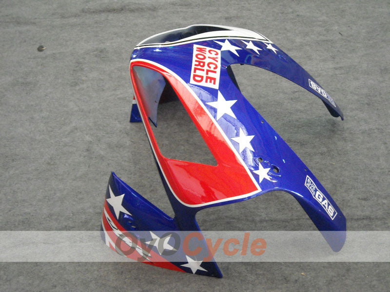 Kit de carenado por inyección para CBR600RR 03-04 - Rojo, Azul - Castrol #OYO87902505