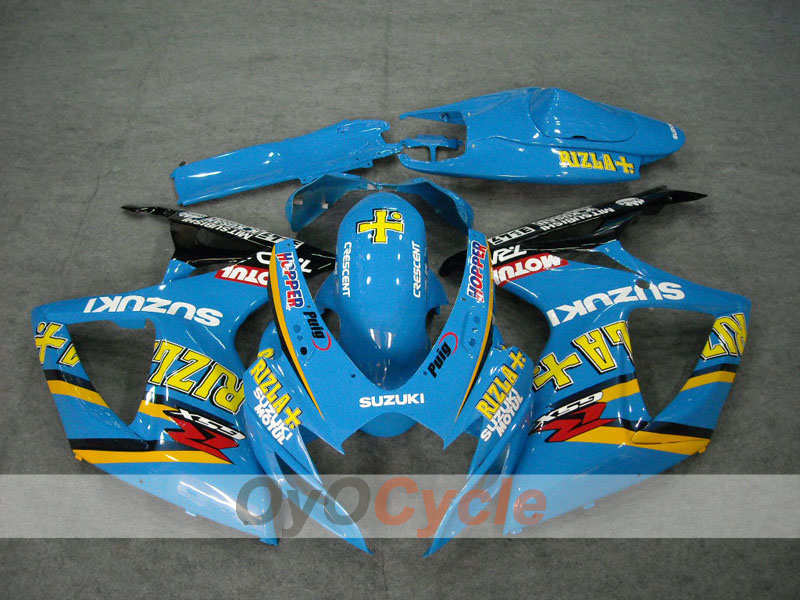 Kit de carenado por inyección para GSX R600 06-07 - Amarillo, Azul - MOTUL, Rizla+ #OYO87901598 Imagen principal del producto