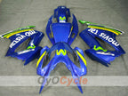 Kit de carenado por inyección para VFR800 02-13 - Amarillo, Azul - Movistar #OYO87902837