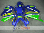 Kit de carenado por inyección para VFR800 02-13 - Amarillo, Azul - Movistar #OYO87902837