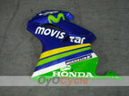 Kit de carenado por inyección para VFR800 02-13 - Amarillo, Azul - Movistar #OYO87902837