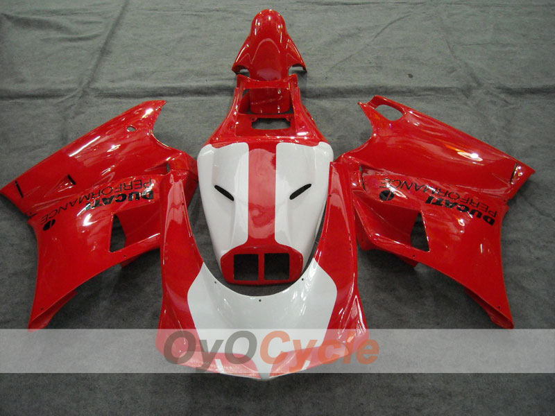 Kit de carenado por inyección para Ducati 996 del 99-02 - Rojo, Blanco - Estilo de fábrica #OYO87902199 Imagen secundaria del producto