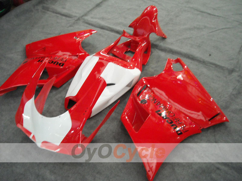 Kit de carenado por inyección para Ducati 748 94-02 - Rojo, Blanco - Estilo de fábrica #OYO87902044