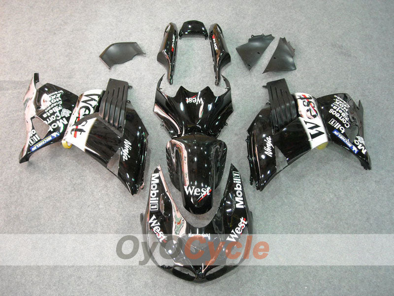Kit de carenado de inyección para NINJA ZX-14R 06-11 - Negro - Oeste #OYO87902024 Imagen principal del producto