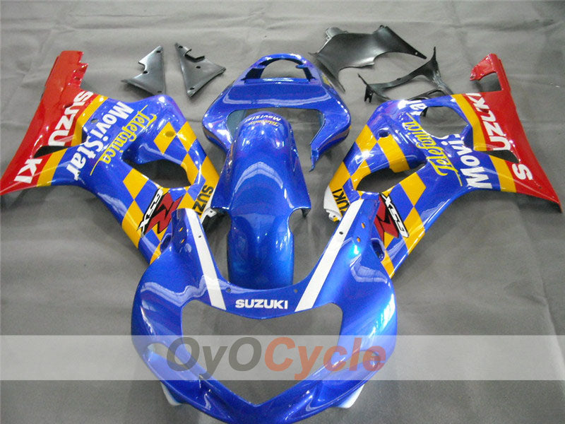 Kit de carenado de inyección para GSX R1000 00-02 - Rojo, Azul - Movistar #OYO87901739 Imagen principal del producto