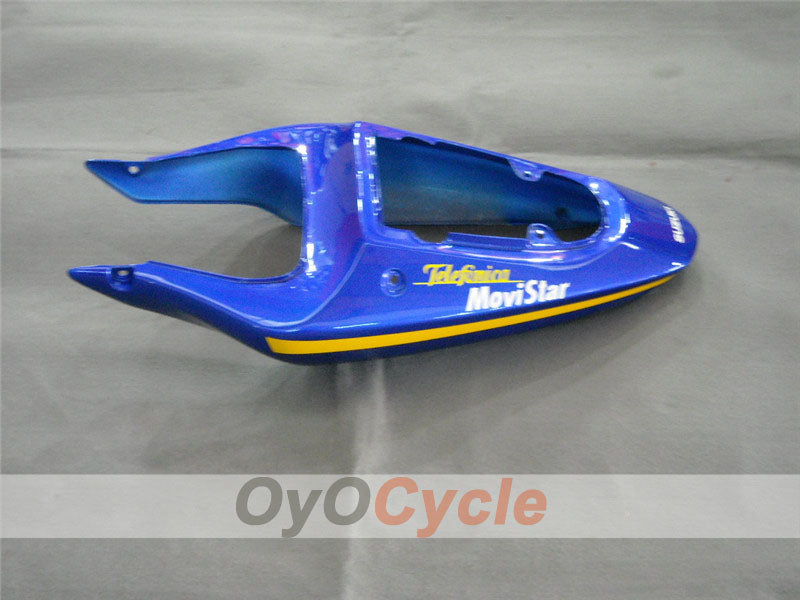 Kit de carenado de inyección para GSX R1000 00-02 - Rojo, Azul - Movistar #OYO87901739