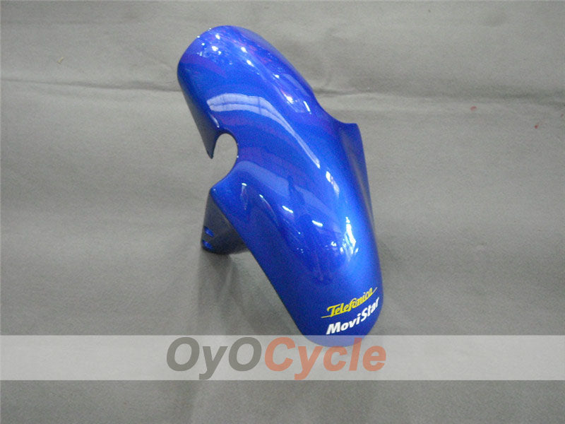 Kit de carenado de inyección para GSX R1000 00-02 - Rojo, Azul - Movistar #OYO87901739