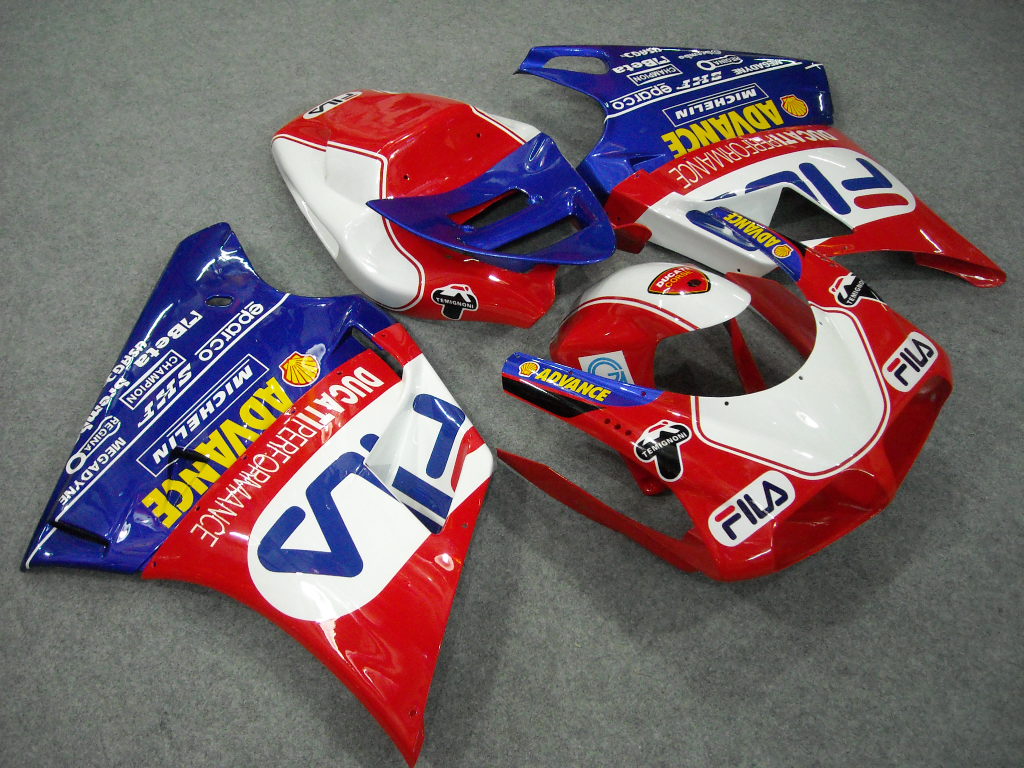 Kit de carenado por inyección para Ducati 748 94-02 - Rojo, Azul - FILA #OYO87902061 Imagen principal del producto