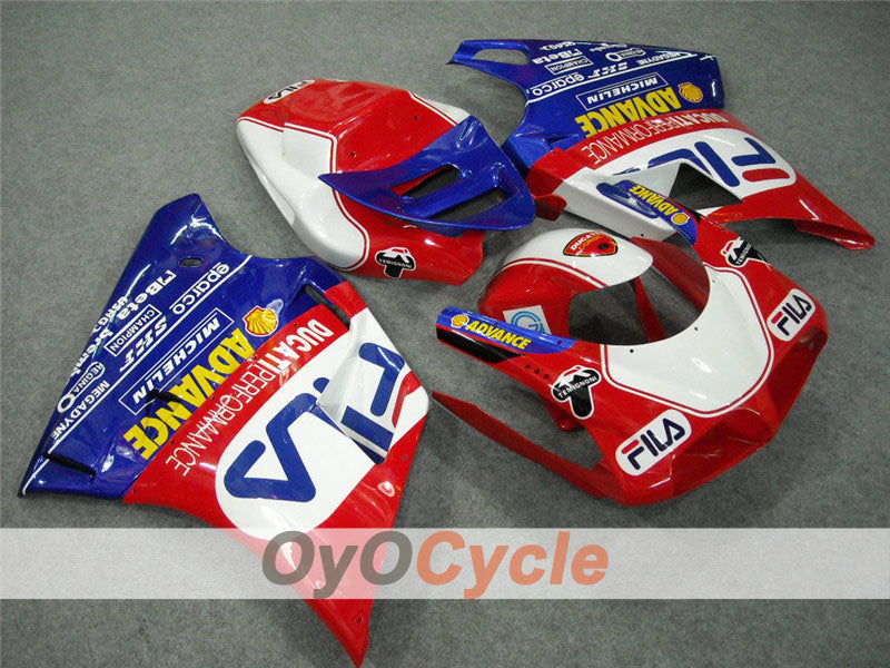 Kit de carenado por inyección para Ducati 998 02-04 - Rojo, Azul - FILA #OYO87902286 Imagen secundaria del producto