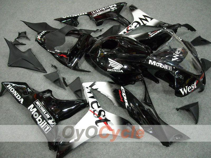 Kit de carenado por inyección para CBR600RR 07-08 - Blanco, Negro - West #OYO87900440 Imagen secundaria del producto
